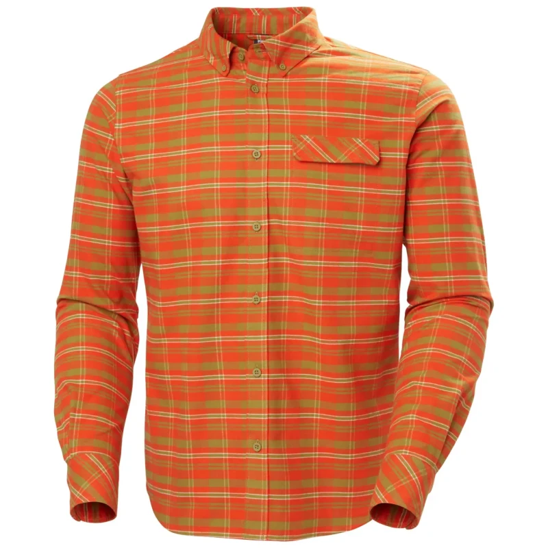 Image of Helly Hansen Long sleeve shirt Helly Hansen Classic Check Orange Male 2XL