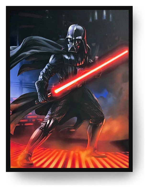 Image of Menkind Menkind Disney Star Wars Darth Vader Light Up Canvas-40x30cm
