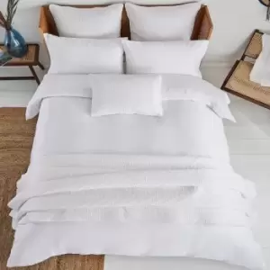 Image of Ted Baker 250 Thread Count Plain Dye Double Duvet Cover, White