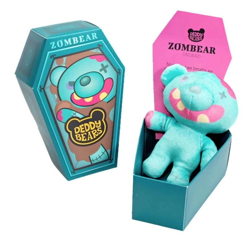 Image of Deddy Bear Zombear 5" Plush In Coffin Multi unisex