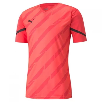Image of Puma Individual Cup Football Top Mens - Sunblaze/Black