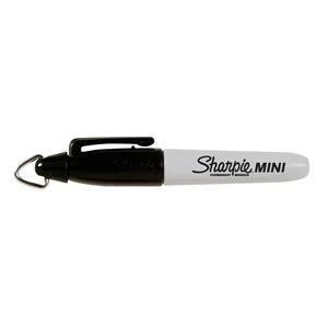 image of Original Sharpie Mini Permanent Marker Portable Fine Tip Assorted Black Blue Red Green Wallet of 4 Pens