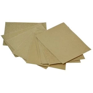 Image of Faithfull Cork Block Glasspaper Sanding Sheets Assorted (Pack 10)