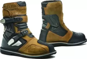 Image of Forma Terra Evo Low Dry Wsserdicht Motorcycle Boots, brown, Size 45, brown, Size 45