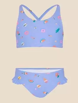 Image of Accessorize Girls Funshine Bikini - Blue Size Age: 5-6 Years, Women