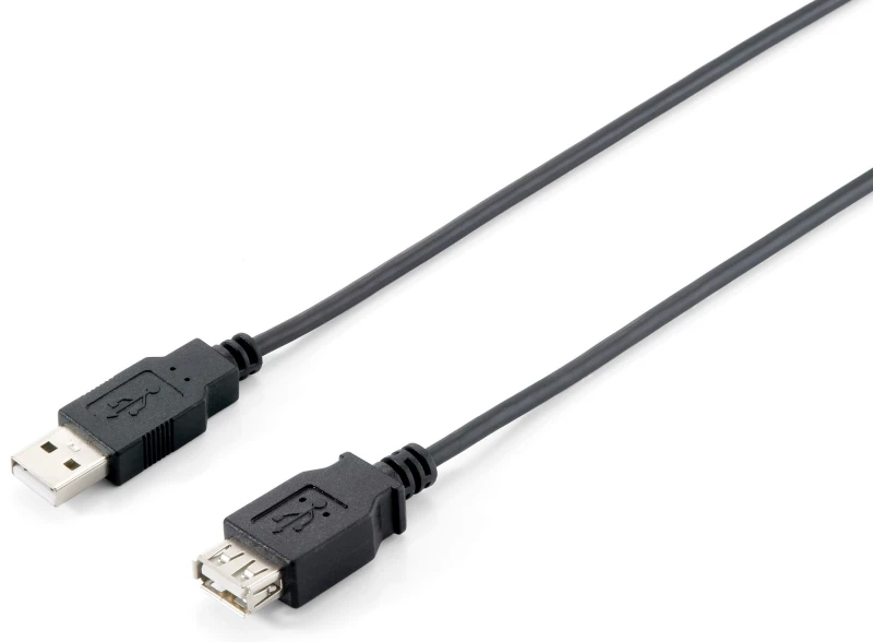 Image of Equip USB 2.0 Type A Extension Cable Male to Female. 1.8m . Black
