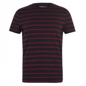 Image of Original Penguin Stripe T Shirt - Dark Sapphire