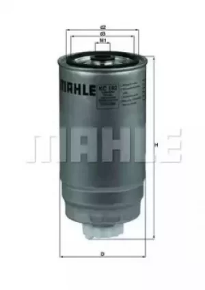 Image of Fuel Filter KC182 72339852 by MAHLE Original