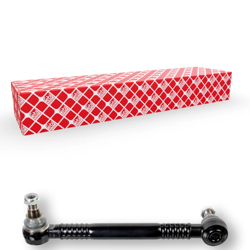 Image of FEBI BILSTEIN 174616 Anti-roll bar link ProKit Front Axle Left, with nuts, without taper plug Link Stabiliser (3229)