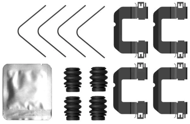 Image of Brake pad fitting kit TEXTAR 82553400