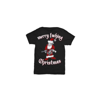 Image of Motorhead - Merry Effing Christmas Unisex Large T-Shirt - Black