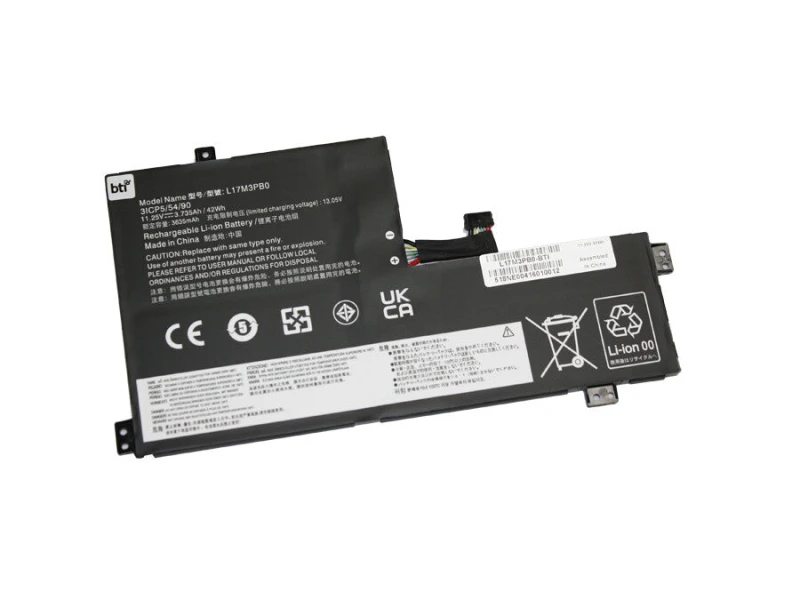 Image of BTI BTI 5B10W67369 compatible 42Wh 3-cell battery for Lenovo CHROMEBOOK 100E 300E 500E 5B10W67369-BTI