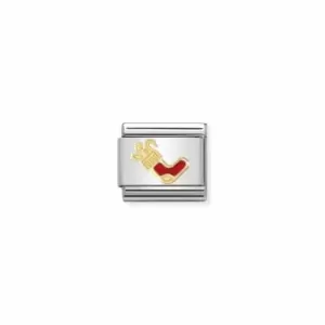 Image of Classic Christmas Gold Stocking Link 030225/25