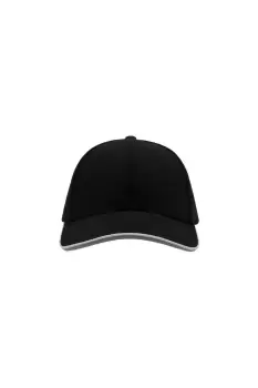Image of Pilot Piping Sandwich Premium Brush Cotton 6 Panel Cap
