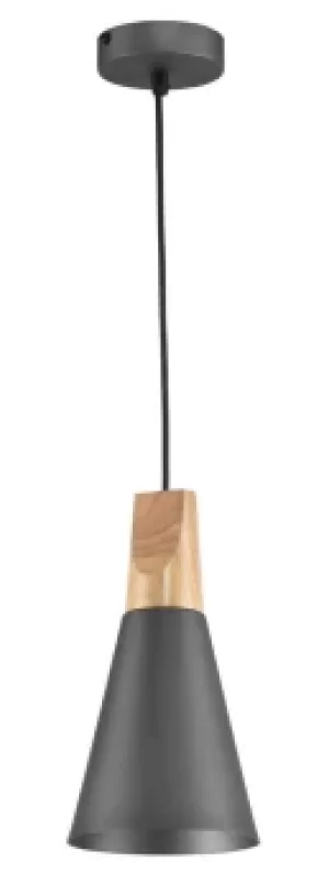Image of Bicones Dome Ceiling Pendant Lamp Grey, 1 Light, E27