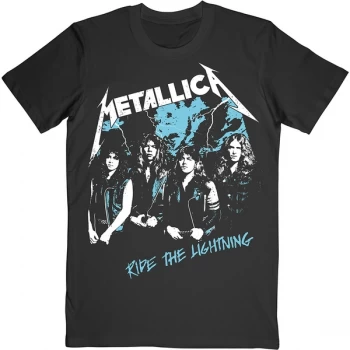 Image of Metallica - Vintage Ride The Lightning Unisex Large T-Shirt - Black