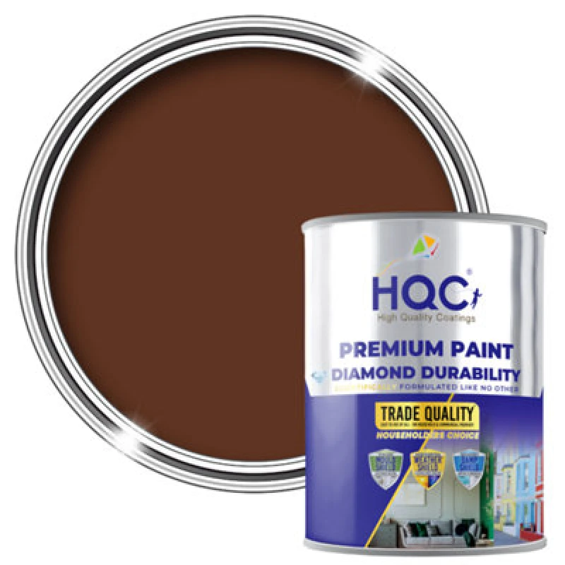 Image of Hqc Barn Paint - Long-Lasting Barn, Shed, Fence And All Other Wood Protection - Leaf Brown - 1L