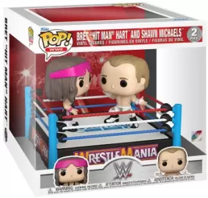 WWE Bret Hit Man Hart and Shawn Michaels (POP! Moment) pack of 2 vinyl figures Funko Pop! multicolor