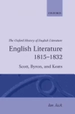 Image of english literature 1815 1832 scott byron and keats