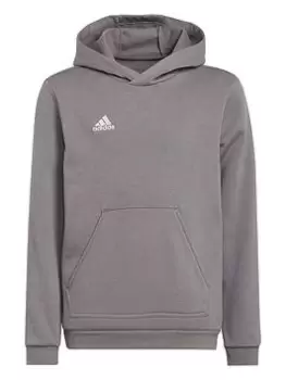 Image of adidas Youth Entrada 22 Training Hoody, Grey, Size 11-12 Years