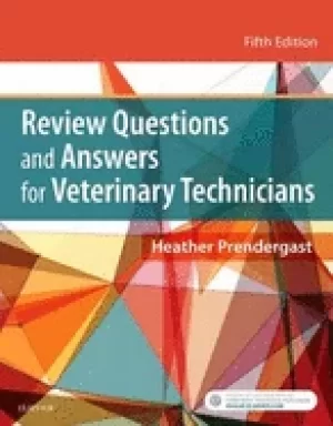 Image of review questions and answers for veterinary technicians