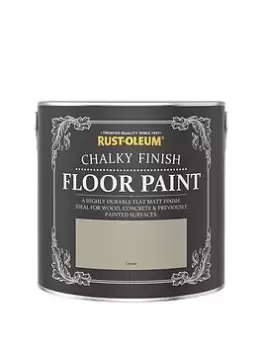 image of Rust-Oleum Chalky Floor Paint Oyster 2.5L