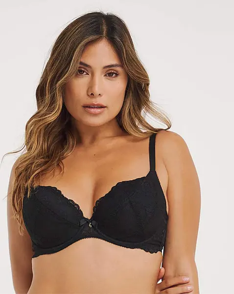 Image of Gossard Gossard Superboost Plunge Bra Black Female 32FF MM05655