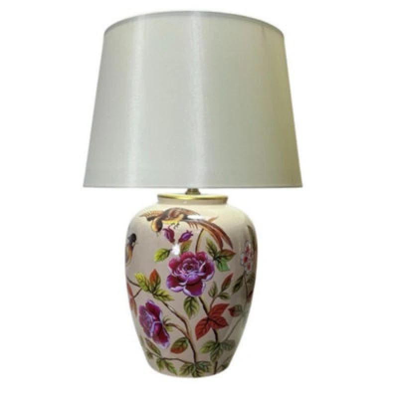 Image of Minster 47Cm Table Lamp And Shade - Ceramic - L28 X W28 X H47 Cm