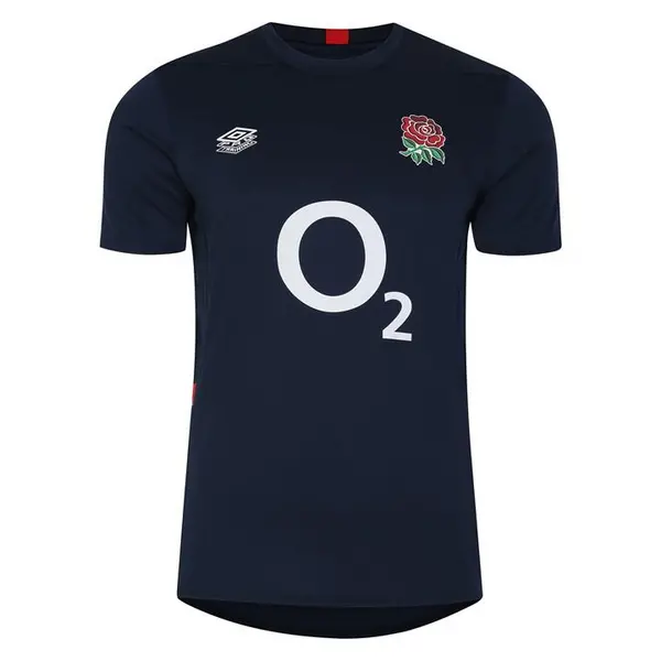 Image of Umbro England Rugby Gym T-Shirt 2023 2024 Adults - Blue L