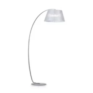 Image of Pagoda 1 Light Floor Lamp Silver, E27
