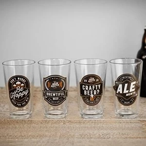 Brewmaster 4 Beer Glass Set