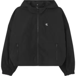 Image of Calvin Klein Jeans Packable Crinkle Windbreaker - Black