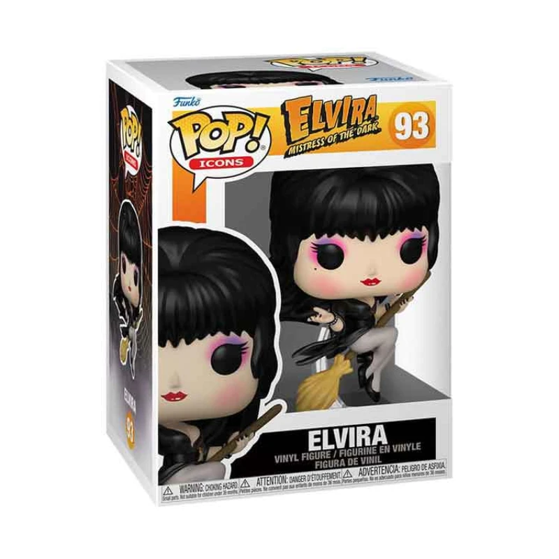 Image of AJ Toys & Books Funko Elvira POP! Icons Vinyl Figure Elvira Broom