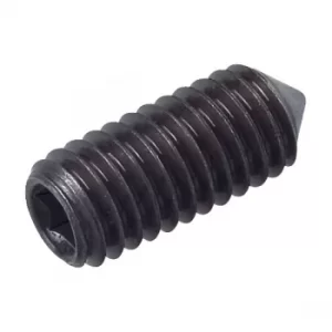 Image of Toolcraft Hex Socket Grub Screw & Bore Tip DIN 916 45H M4 x 5mm Pa...