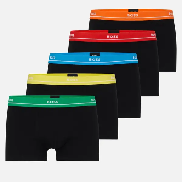 Image of BOSS Bodywear 5 Pack Essential Cotton-Blend Trunks - M Multi Underwear and Nightwear male 50489616-999 M