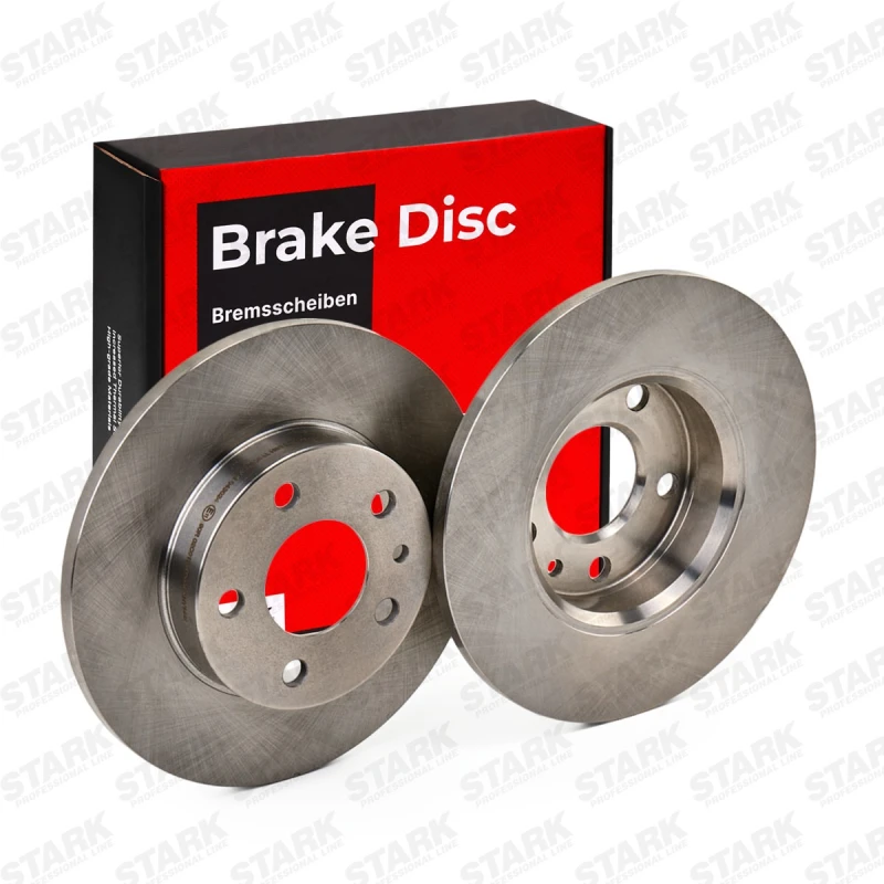 Image of STARK SKBD-0022395 Brake disc Rear Axle, solid, Cast Iron, Uncoated, Untreated, without bolts/screws Cast Iron Brake Disc (82)