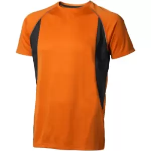 image of Elevate Mens Quebec Short Sleeve T-Shirt (M) (Orange/Anthracite)