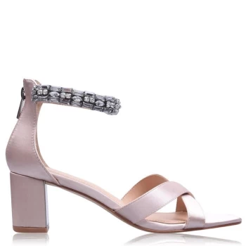 Linea Jewelled Block Heels - Pink