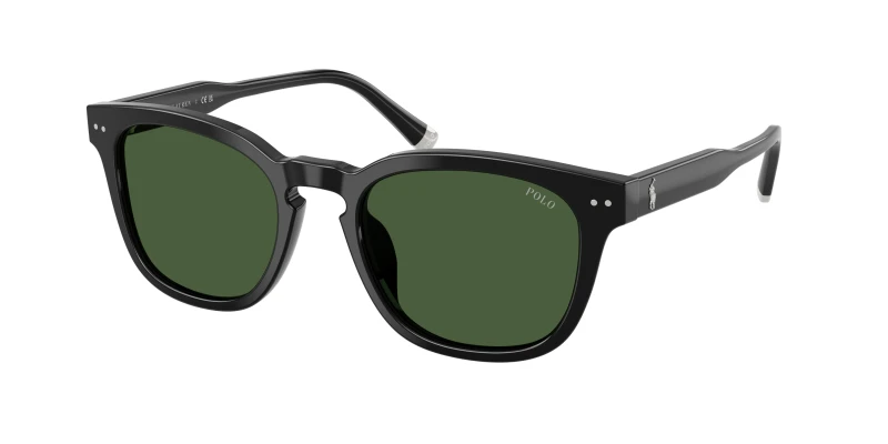 Image of Polo Ralph Lauren PH4242U 500171 Man Sunglasses Acetate Black Green Squared Normal Black Sunglasses Man Acetate