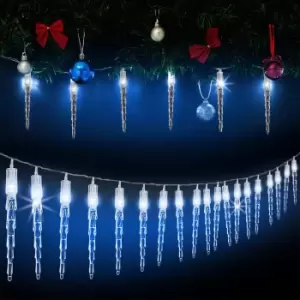 Image of LED Fairy Light with 80 Icicles for Outdoor Area Blue