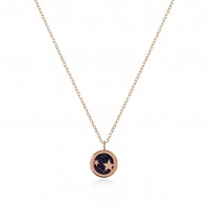 image of Radley 18ct Rose Gold Plated Celestial Blue Necklace