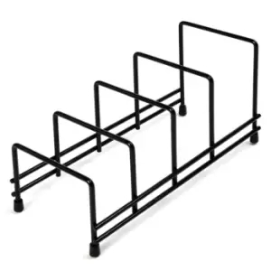 Delfinware Plate Storage Rack Black