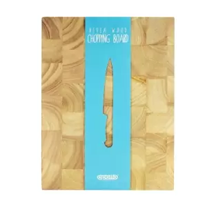 Image of Apollo Rectangular Rubberwood Endgrain Block, 35x25cm