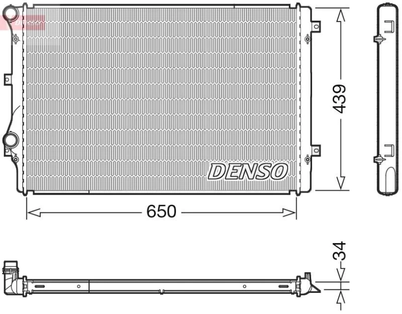 Image of DENSO Engine radiator DENSO DRM32041