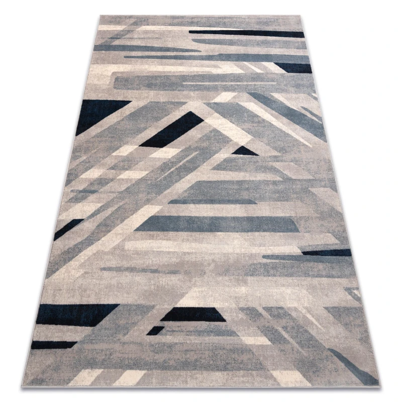 Image of RugsX Carpet Wool Nain Geometric 7706/51655 Beige / Blue 120X170 Cm