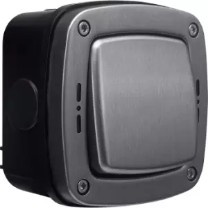 Image of BG Decorative IP66 20A Switch 1 Gang 2 Way in Stainless Steel
