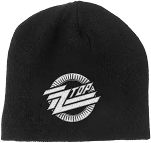 image of ZZ Top - Circle Logo Mens Beanie Hat - Black