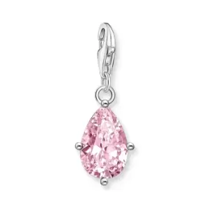 image of THOMAS SABO Silver CZ Pink Drop Charm