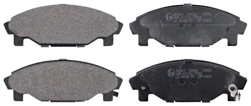 Image of A.B.S. 36869 Brake pad set with acoustic wear warning Brake Pad Set,disc brake (402)