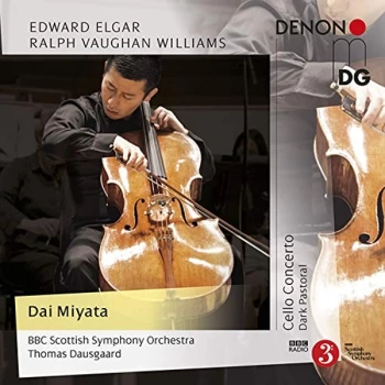 image of Dai Miyata; BBC Scottish Symphony Orchestra; Dausgaard - Edward Elgar/Ralph Vaughan Williams: Cello Concerto CD